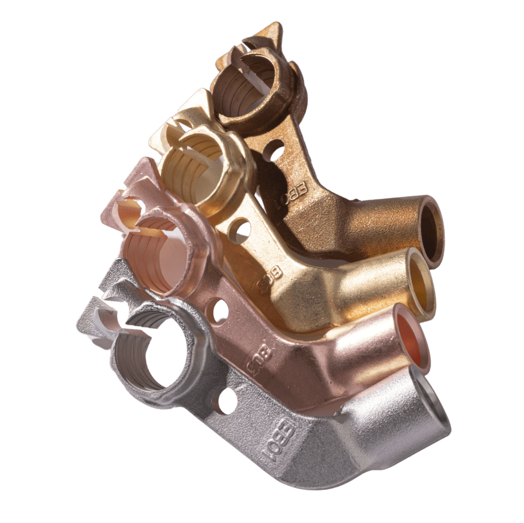 Pezzi placcati a forma di stella, esempio di rivestimento galvanico Supergalvanica